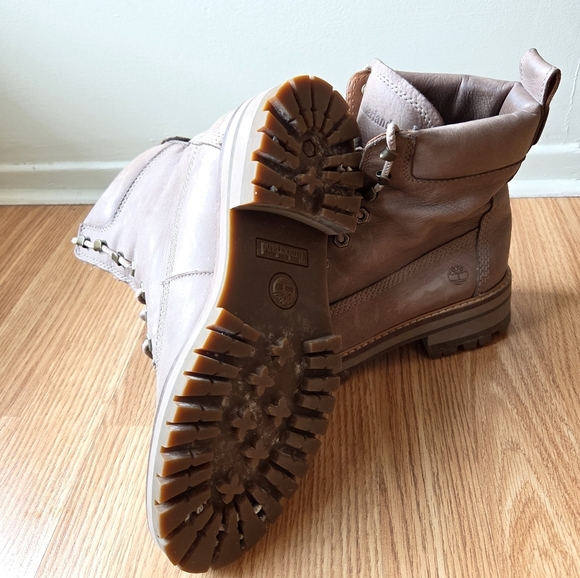 Timberland Women's Courmayeur Valley 6" Ankle Chunky Boot Taupe Gray Size 8.5 - Picture 13 of 14